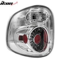 Load image into Gallery viewer, 1997-2003 Ford F-150 Chrome Clear Lens LED Tail Lights Rear Brake Lamp