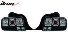 Load image into Gallery viewer, 2005-2009 Ford Mustang Black Clear Lens LED Tail Lights Brake Lamp