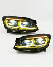Load image into Gallery viewer, BMW 7 Series F02 G12 Style LED Headlight Assembly with Dual-Color DRL (Yellow / White) 2013 - 2015 (Replaces 63117228423)