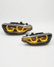Load image into Gallery viewer, BMW 3 Series F30 LED Headlight Assembly with Triple-Color DRL (Amber / White / Yellow) &amp; High / Low Beam 2012 - 2018