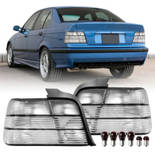 Load image into Gallery viewer, BMW 3 Series E36 All Clear Frosted Lens Tail Lights (1992-1998)