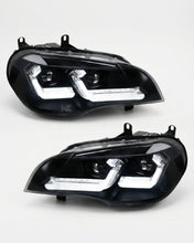 Load image into Gallery viewer, BMW X5 E70 "TRON" LED Headlights 2007-2013