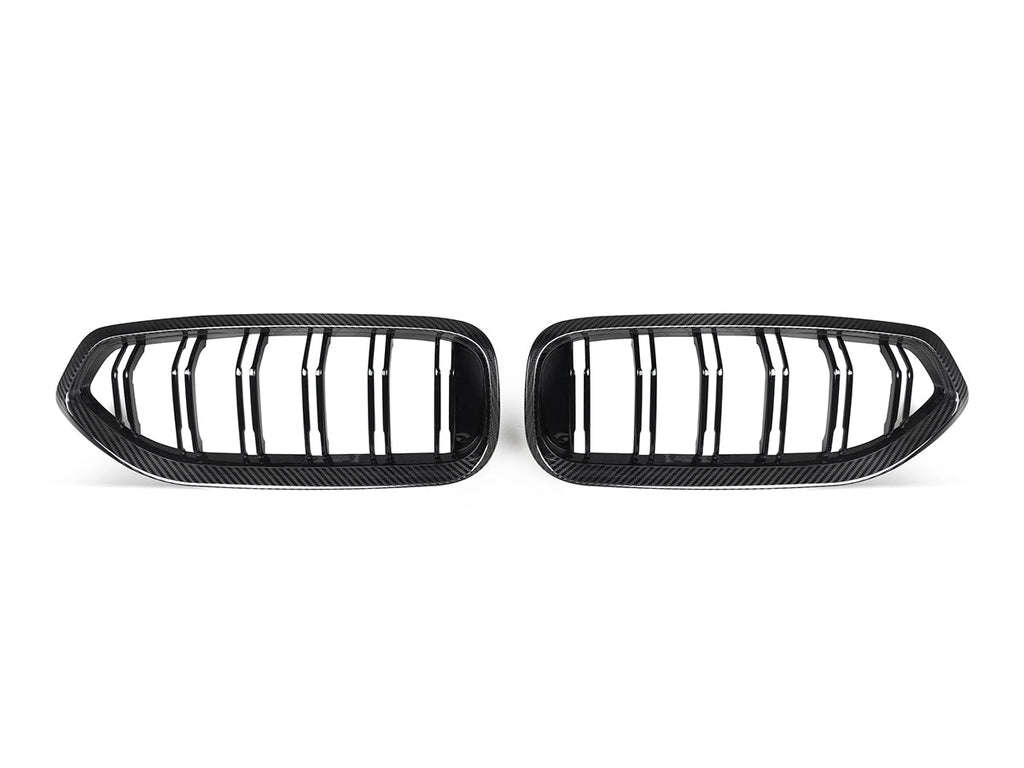 AutoTecknic Dual-Slat Carbon Fiber Front Grille Set - BMW G29 Z4