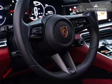 Load image into Gallery viewer, AutoTecknic Carbon Fiber Steering Wheel Trim - Porsche 992 Models