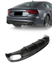 Load image into Gallery viewer, 2013–2016 Audi A7 S-Line C7 Sportback Rear Bumper Diffuser – Carbon Fiber