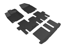 Load image into Gallery viewer, 3D MAXpider 2013-2020 Infiniti QX60/JX Kagu 1st &amp; 2nd &amp; 3rd Row Floormats - Black