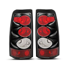 Load image into Gallery viewer, Raxiom 03-06 Chevrolet Silverado 1500 Fleetside Axial Series Tail Lights- Black- Clear Lens