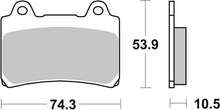 Load image into Gallery viewer, Brembo OE 96-07 Yamaha XVZ A Royal Star 1300cc Brake Pad - Rear
