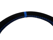Load image into Gallery viewer, PRP Suede D-Shape Steering Wheel - Blue