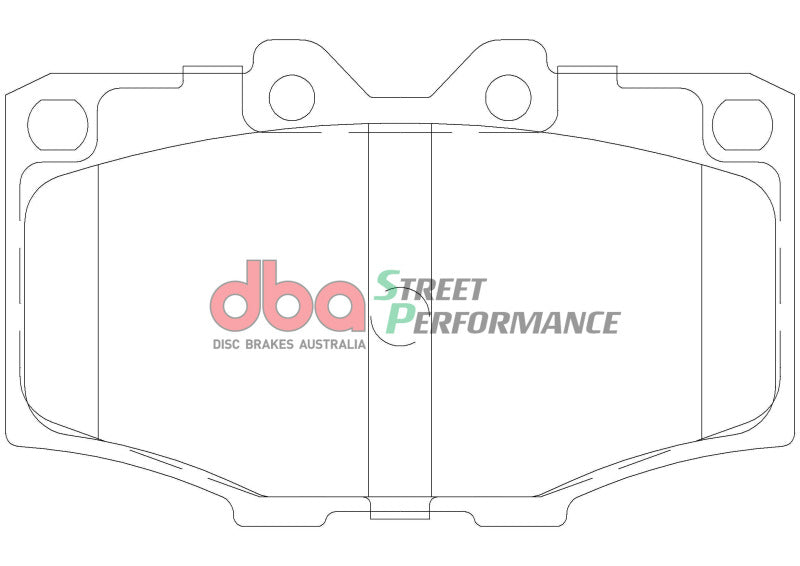 DBA 83-90 Toyota Land Cruiser SP Performance Front Brake Pads - Front
