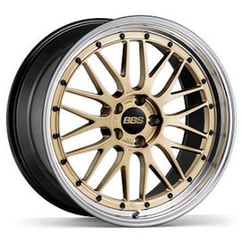 BBS LM 20x12 5x130 ET50 CB71.6 Gold Wheel w/ Diamond Cut Machined Lip