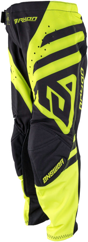 Answer 25 Arkon Nitrus Pants Black/Hyper Acid Youth Size - 18