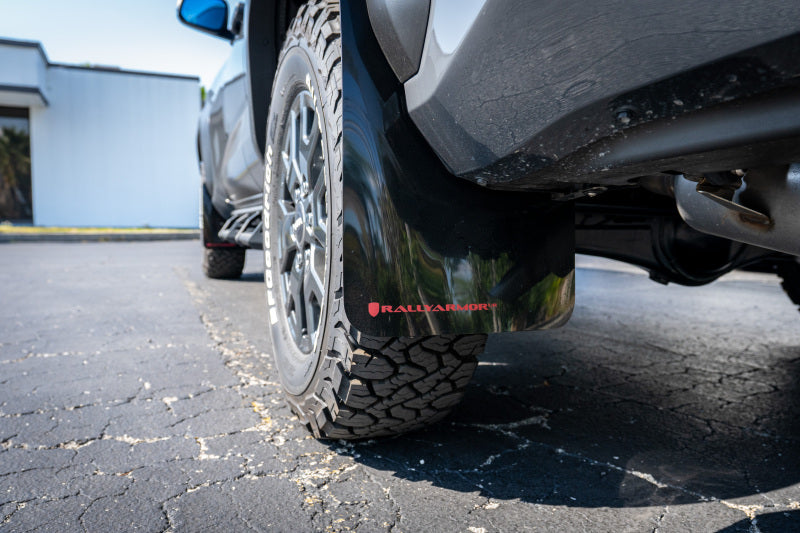 Rally Armor 2025+ Toyota 4Runner Black UR Mud Flap w/ Red Logo