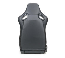 Load image into Gallery viewer, NRG Omega Reclinable Racing Seat (Pair) Black with Black Carbon Vinyl Back