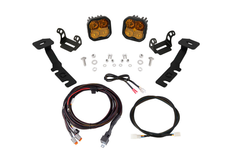 Diode Dynamics 19-25 Toyota RAV4 SS3 LED Ditch Light Kit - Pro Yellow Combo