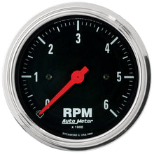 Load image into Gallery viewer, Autometer Traditional Chrome 3-3/8in 6K RPM In-Dash Mechanical Tachometer
