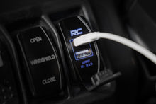 Load image into Gallery viewer, USB Switch Insert | 2x1 with Logo | Blue Back Light