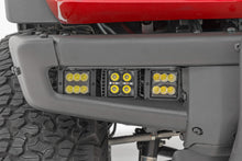 Load image into Gallery viewer, LED Light Kit | Fog Mount | Triple 2" Black Pair | Amber DRL | Ford Bronco (21-26)