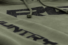 Load image into Gallery viewer, Rough Country Hoodie | RC Topographical Sleeve | Army Green | LG
