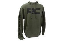 Load image into Gallery viewer, Rough Country Hoodie | RC Topographical Sleeve | Army Green | LG