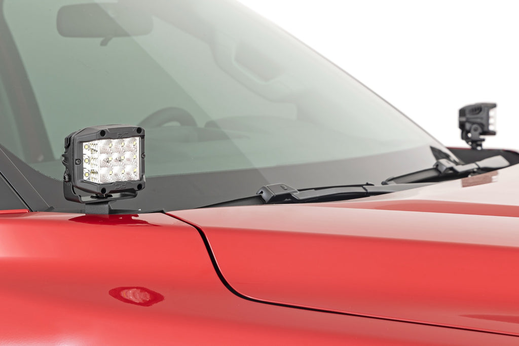 LED Light Kit | Ditch Mount | 2" Black Pair | Spot | Toyota Tundra (22-26)