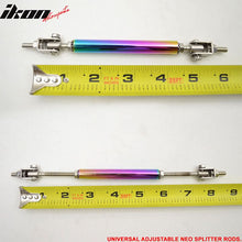 Load image into Gallery viewer, Universal Adjustable 5.5"-8" 2PC  Neochrome Bumper Lip Splitter Rods