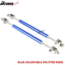 Load image into Gallery viewer, Universal Blue 2PCS 8-10.6" Front Bumper Lip Splitter Strut Rods Steel