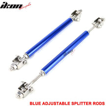 Load image into Gallery viewer, Universal Blue 2PCS 8-10.6" Front Bumper Lip Splitter Strut Rods Steel