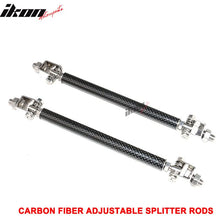 Load image into Gallery viewer, Universal Adjustable Carbon Fiber Front Bumper Lip Strut Rods 8-10.6"