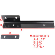 Load image into Gallery viewer, Universal Gunmetal Brush Front License Plate Relocate Mounting Bracket