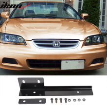 Load image into Gallery viewer, Universal Gunmetal Brush Front License Plate Relocate Mounting Bracket