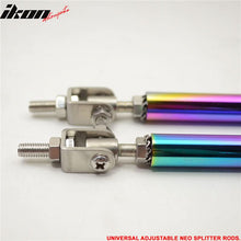 Load image into Gallery viewer, Universal Adjustable 5.5"-8" 2PC  Neochrome Bumper Lip Splitter Rods