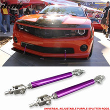 Load image into Gallery viewer, Universal Adjustable 5.5"-8" Purple Front Lip Strut Rod Support Steel