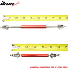 Load image into Gallery viewer, Universal Adjustable 5.5"-8" 2PC Red Bumper Lip Splitter Chin Rod