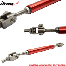 Load image into Gallery viewer, Universal Adjustable 5.5"-8" 2PC Red Bumper Lip Splitter Chin Rod