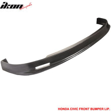 Load image into Gallery viewer, 2001-2003 Honda Civic Mugen Style Unpainted Black Front Bumper Lip PP