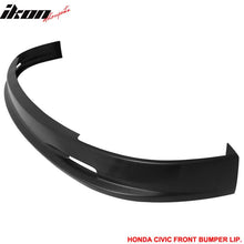Load image into Gallery viewer, 2001-2003 Honda Civic Mugen Style Unpainted Black Front Bumper Lip PP