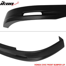 Load image into Gallery viewer, 2001-2003 Honda Civic Mugen Style Unpainted Black Front Bumper Lip PP