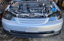 Load image into Gallery viewer, 2001-2003 Honda Civic Mugen Style Unpainted Black Front Bumper Lip PP