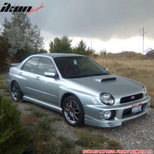 Load image into Gallery viewer, 2002-2003 Subaru Impreza V2 Style Front Bumper Lip PU Unpainted Black