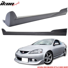 Load image into Gallery viewer, 2002-2006 Acura RSX Mugen Style Unpainted Black Side Skirts Skirt PU