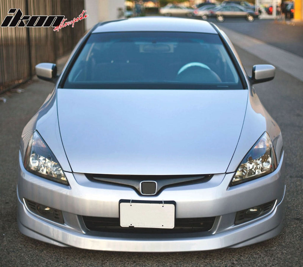 2003-05 Honda Accord 2Dr HFP Style Black Front Lip Splitter Spoiler PU
