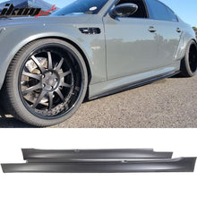 Load image into Gallery viewer, 2004-2010 BMW E60 E61 M5 Style Unpainted Black Side Skirts Panels PP