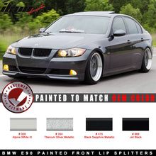 Load image into Gallery viewer, Fits 05-08 BMW E90 3-Series OE Front Lip Splitter 2PC OE Color