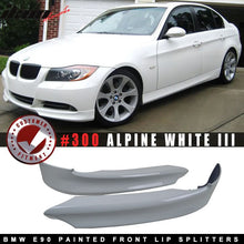 Load image into Gallery viewer, Fits 05-08 BMW E90 3-Series OE Front Lip Splitter 2PC OE Color