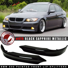 Load image into Gallery viewer, Fits 05-08 BMW E90 3-Series OE Front Lip Splitter 2PC OE Color