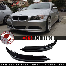 Load image into Gallery viewer, Fits 05-08 BMW E90 3-Series OE Front Lip Splitter 2PC OE Color