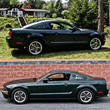 Load image into Gallery viewer, 2005-2009 Ford Mustang OEM Style Painted #UA Ebony Window Side Louver