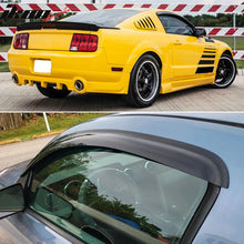 Load image into Gallery viewer, 2005-2009 Ford Mustang Slim Style Smoke Tinted Window Visors Acrylic