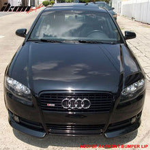Load image into Gallery viewer, 2006-2008 Audi A4 B7 Euro style Unpainted Black Front Lip Splitter PU